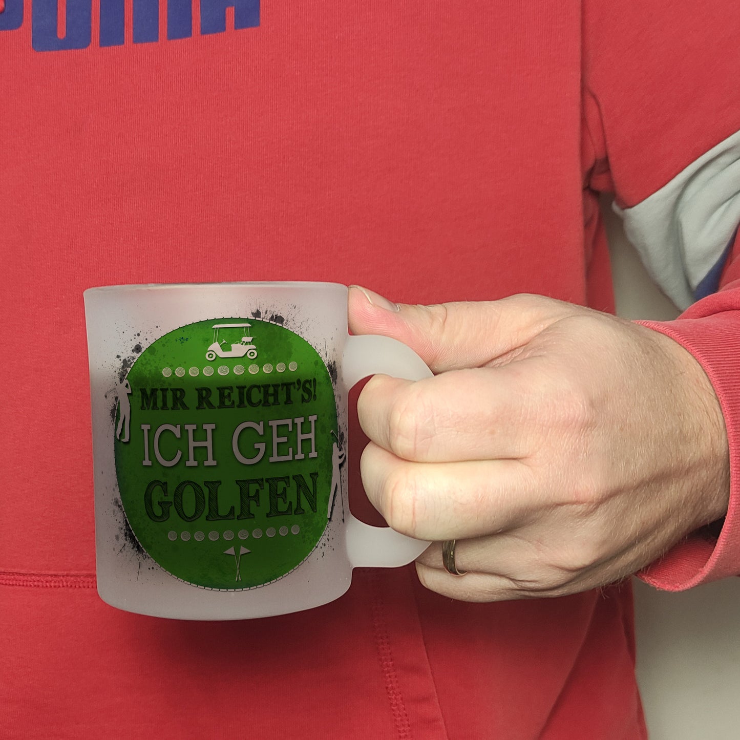 Mir reicht's! Ich geh golfen Glas Tasse