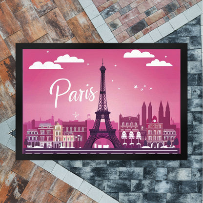 Paris Skyline Fußmatte XL in 40x60 cm