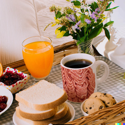 Hackfleisch Kaffeebecher