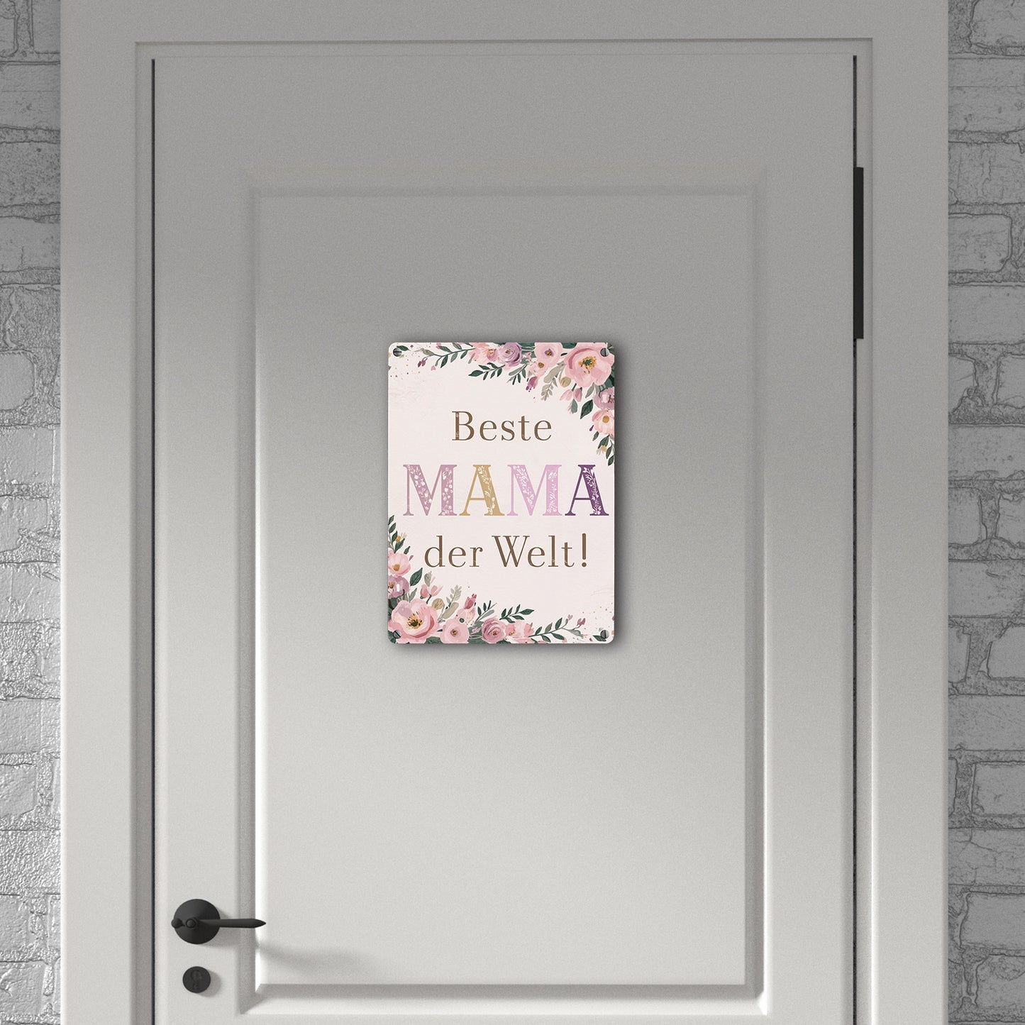 Beste MAMA der Welt Metallschild in 15x20 cm