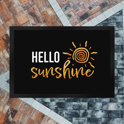 Hello sunshine Fußmatte XL in 40x60 cm mit strahlender Sonne