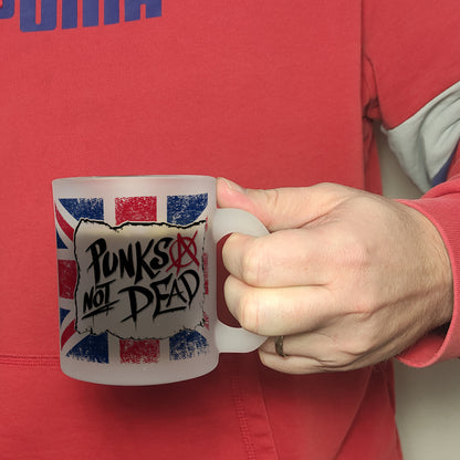 Punks not Dead Union Jack Glas Tasse