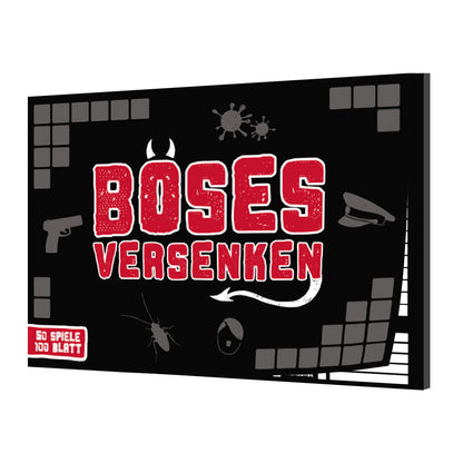 Böses Versenken Spielblock mit 100 Blättern - Schiffe waren gestern!