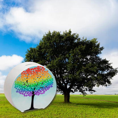 Baum in Regenbogenfarben Spardose