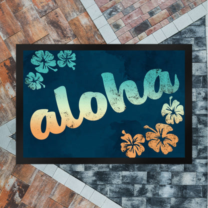 Aloha - Fußmatte XL im Hawaiilook