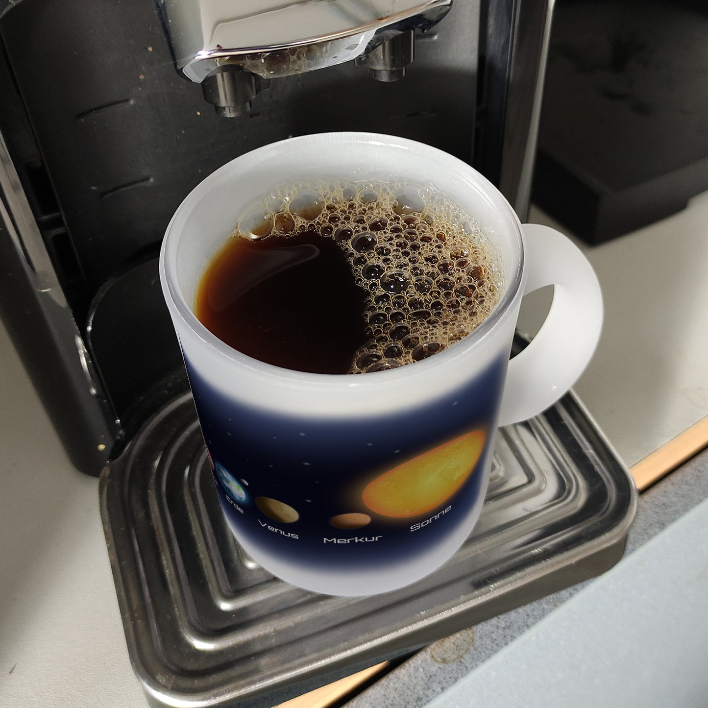 Planeten des Sonnensystems Glas Tasse