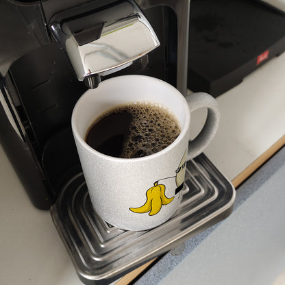 Nackte Banane Glitzer-Kaffeebecher