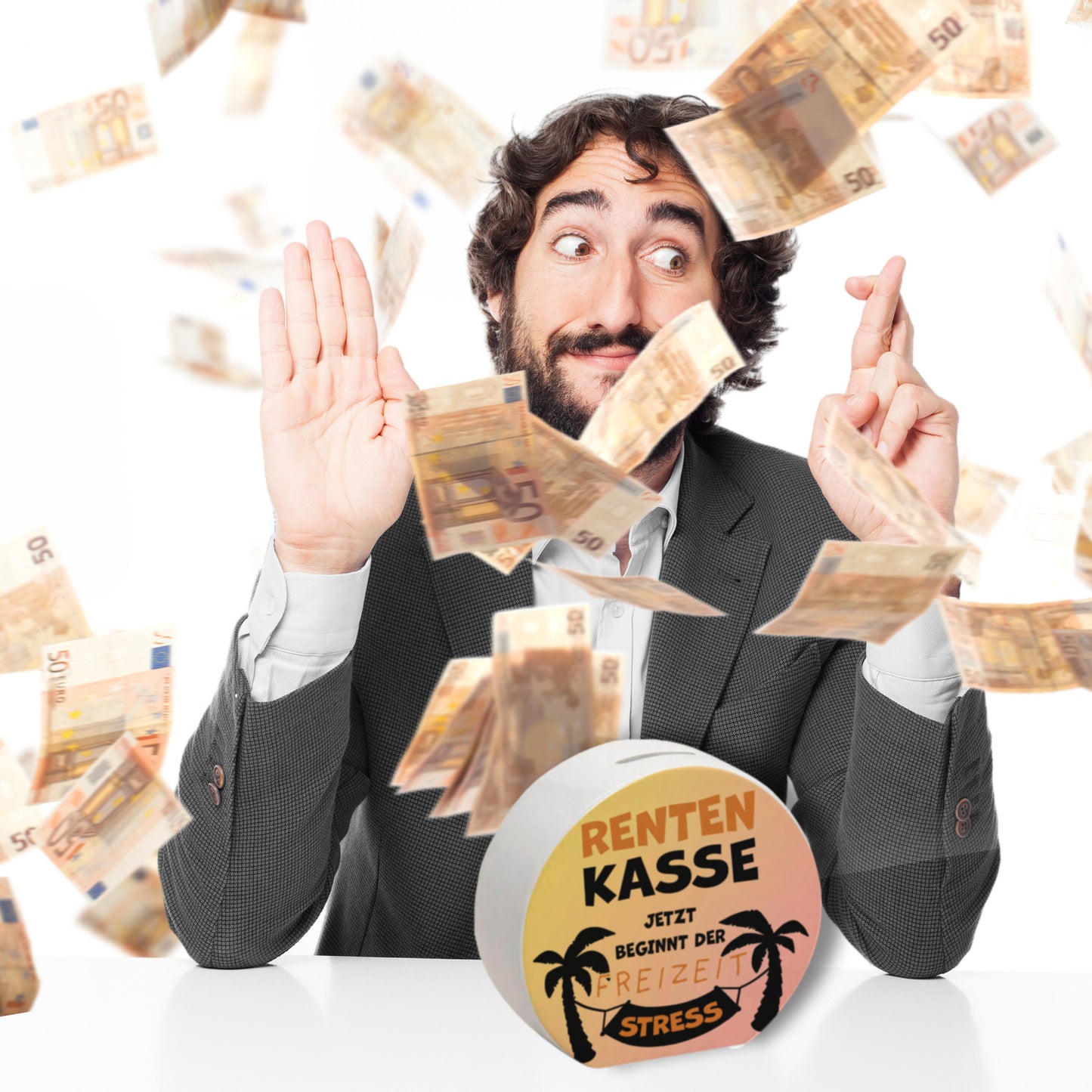 Rentenkasse - jetzt beginnt der Freizeitstress Spardose