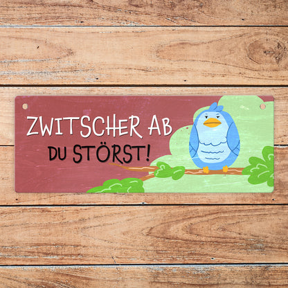 Wendeschild mit Kordel Der Türhänger ist perfekt für Kinderzimmer, Hobbyzimmer, Büros und fürs Homeoffice, um unerwünschte Besucher zu vermeiden. Mit ihrem lustigen Motiv und dem Text ist dieser Dangler eine hübsche Alternative zum klassischen 'Bitte nic