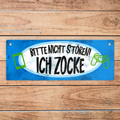 Bitte nicht stören - ich zocke Wendeschild mit Kordel