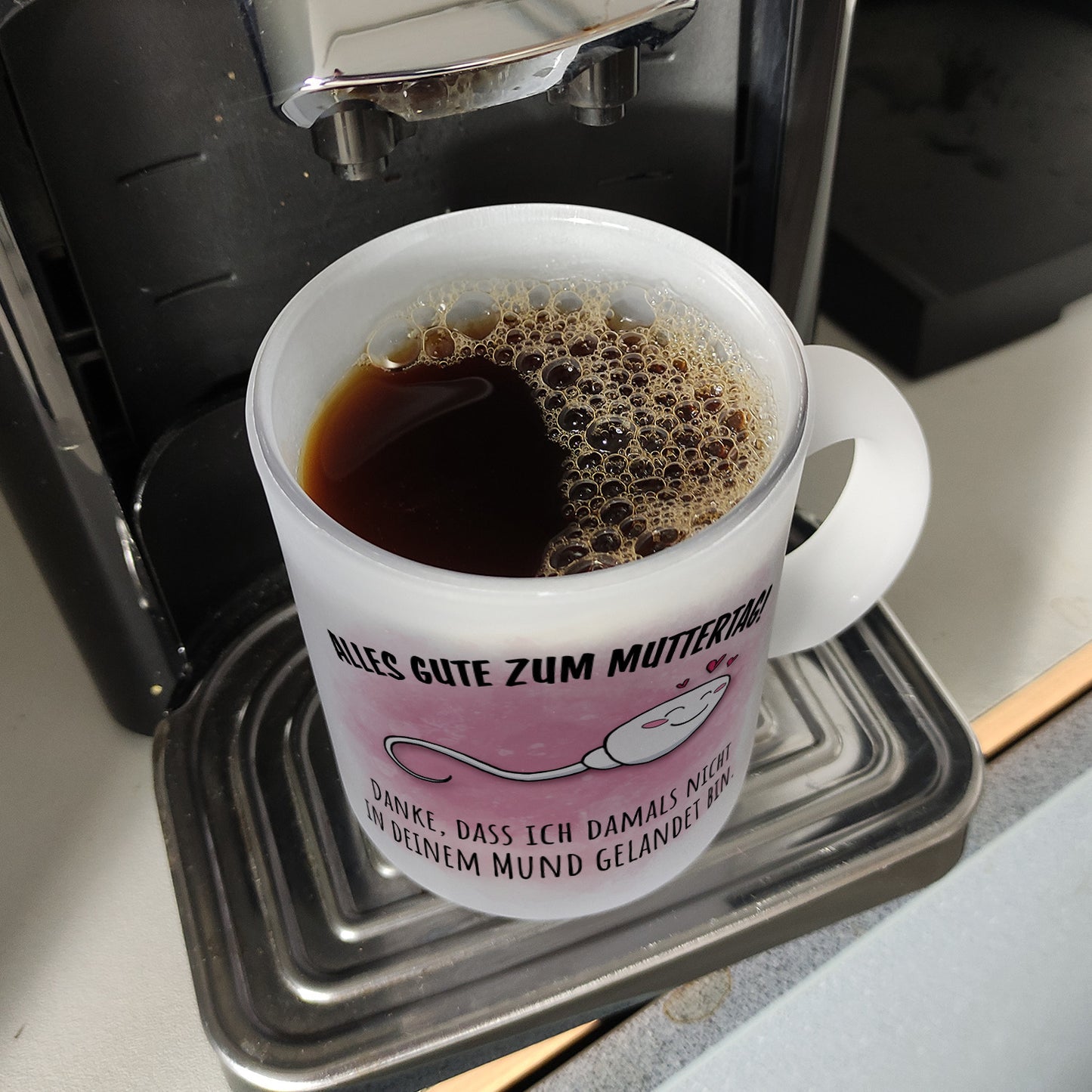 Danke Mama, dass du nicht Glas Tasse zum Muttertag mit Mund Spruch