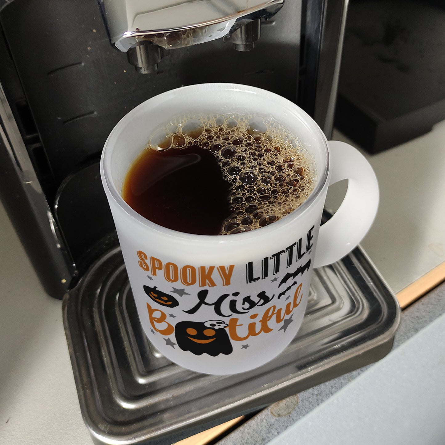 Geister Glas Tasse mit Spruch- Spooky little Miss Bootiful