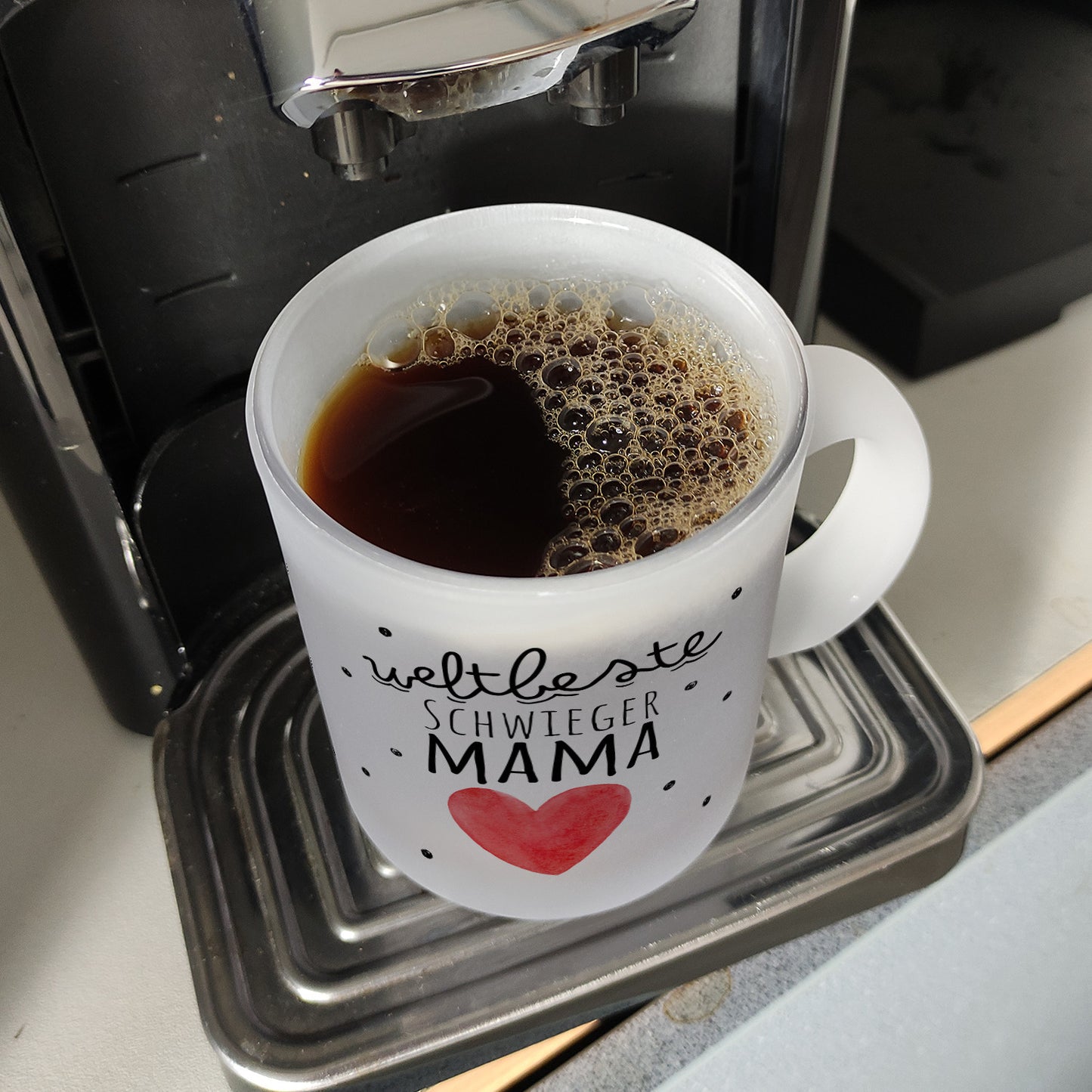 Schwiegermutter Glas Tasse mit Spruch Weltbeste Schwiegermama