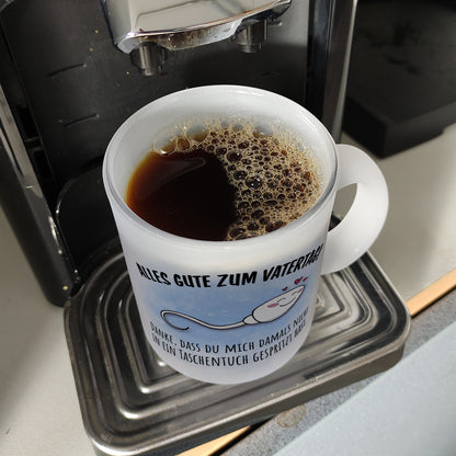 Danke Papa, dass du nicht Glas Tasse zum Vatertag mit Taschentuch Spruch