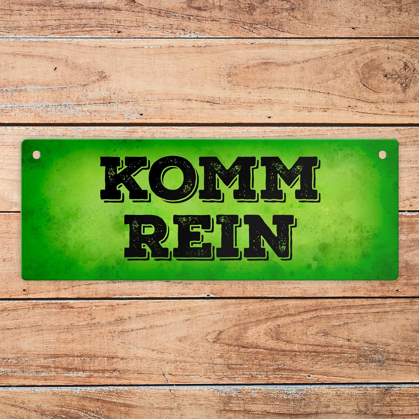 &quotBitte nicht stören - Komm rein&quot Wendeschild in Grün und Rot mit Kordel