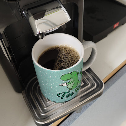 Tee Rex Glitzer-Kaffeebecher mit Dinosaurier mit Tasse Motiv