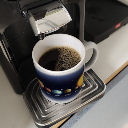 Planeten des Sonnensystems Glitzer-Kaffeebecher