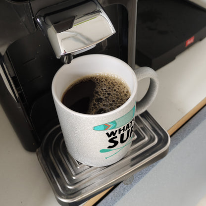 What's sup Glitzer-Kaffeebecher für stand up paddler