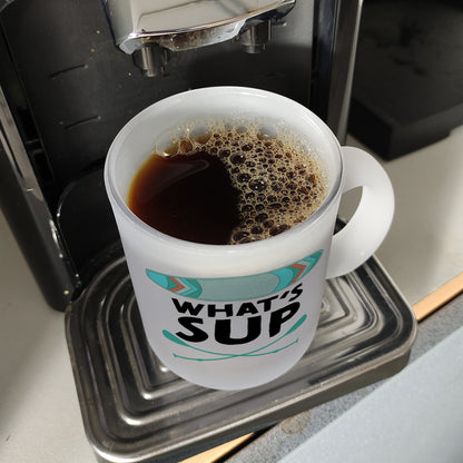 What's sup Glas Tasse für stand up paddler