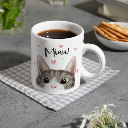 Miau Katze Kaffeebecher