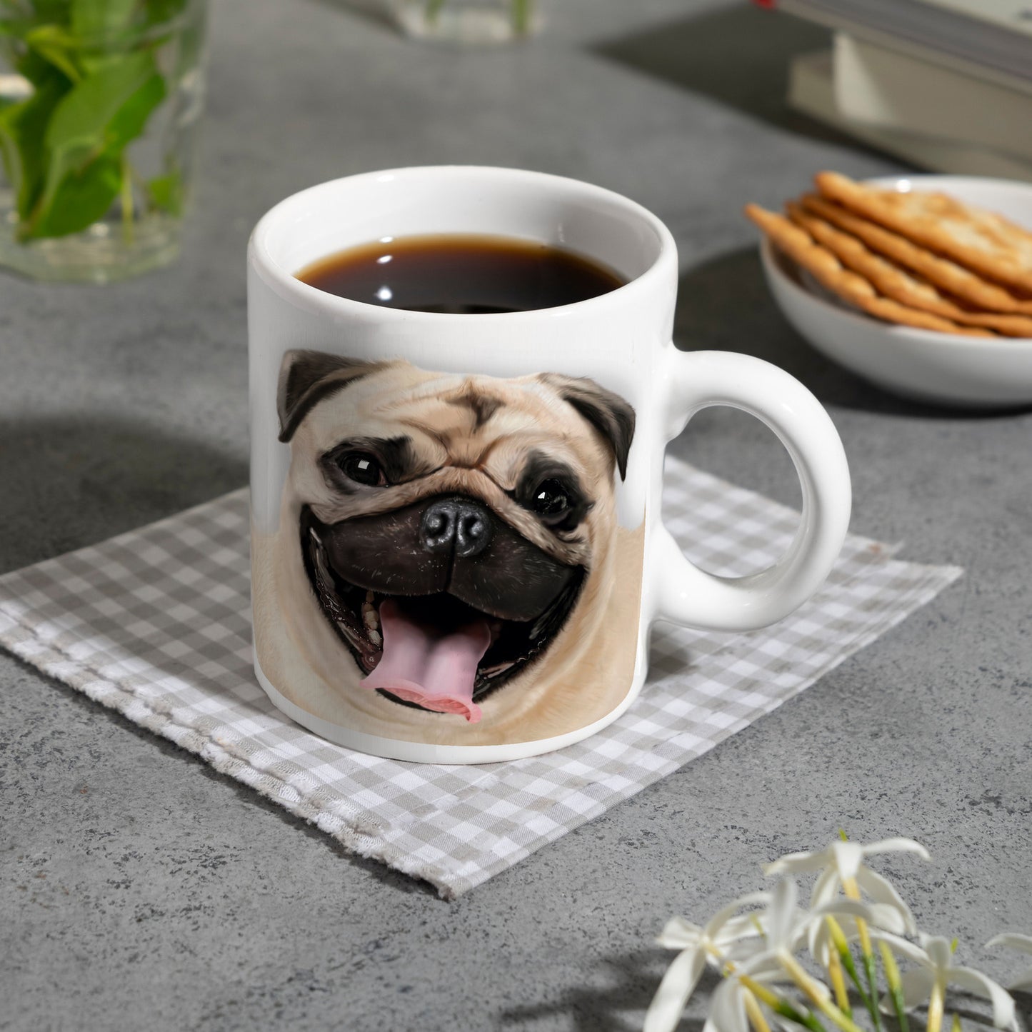 Mops Kaffeebecher