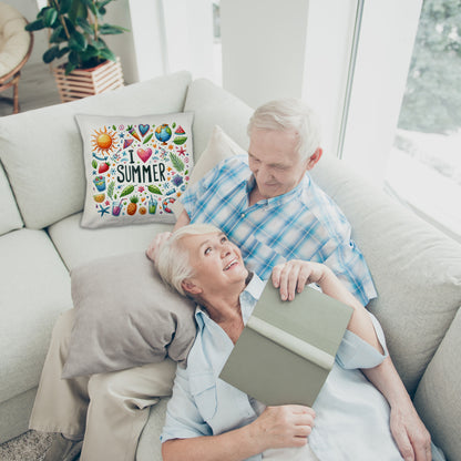 Sommer Kuschelkissen mit Spruch I love summer