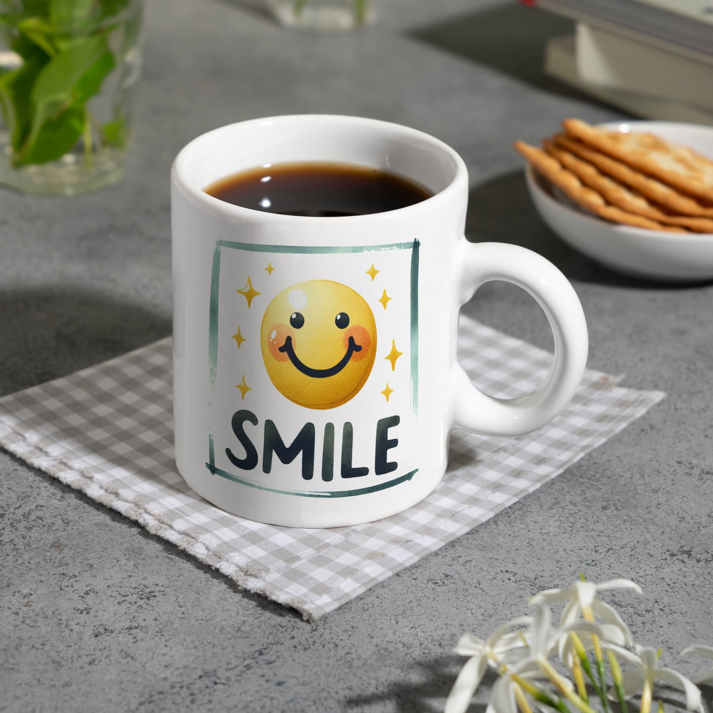 Smile Emoticon Kaffeebecher