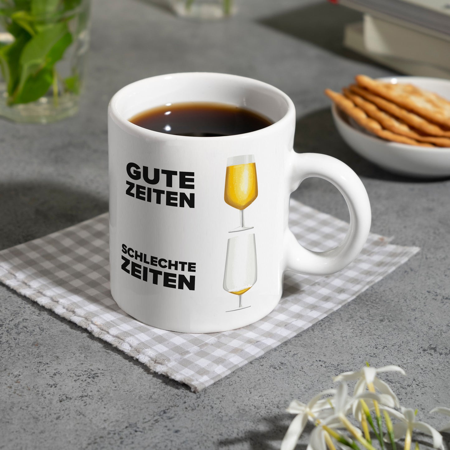 Gute Zeiten - Schlechte Zeiten Bier Kaffeebecher