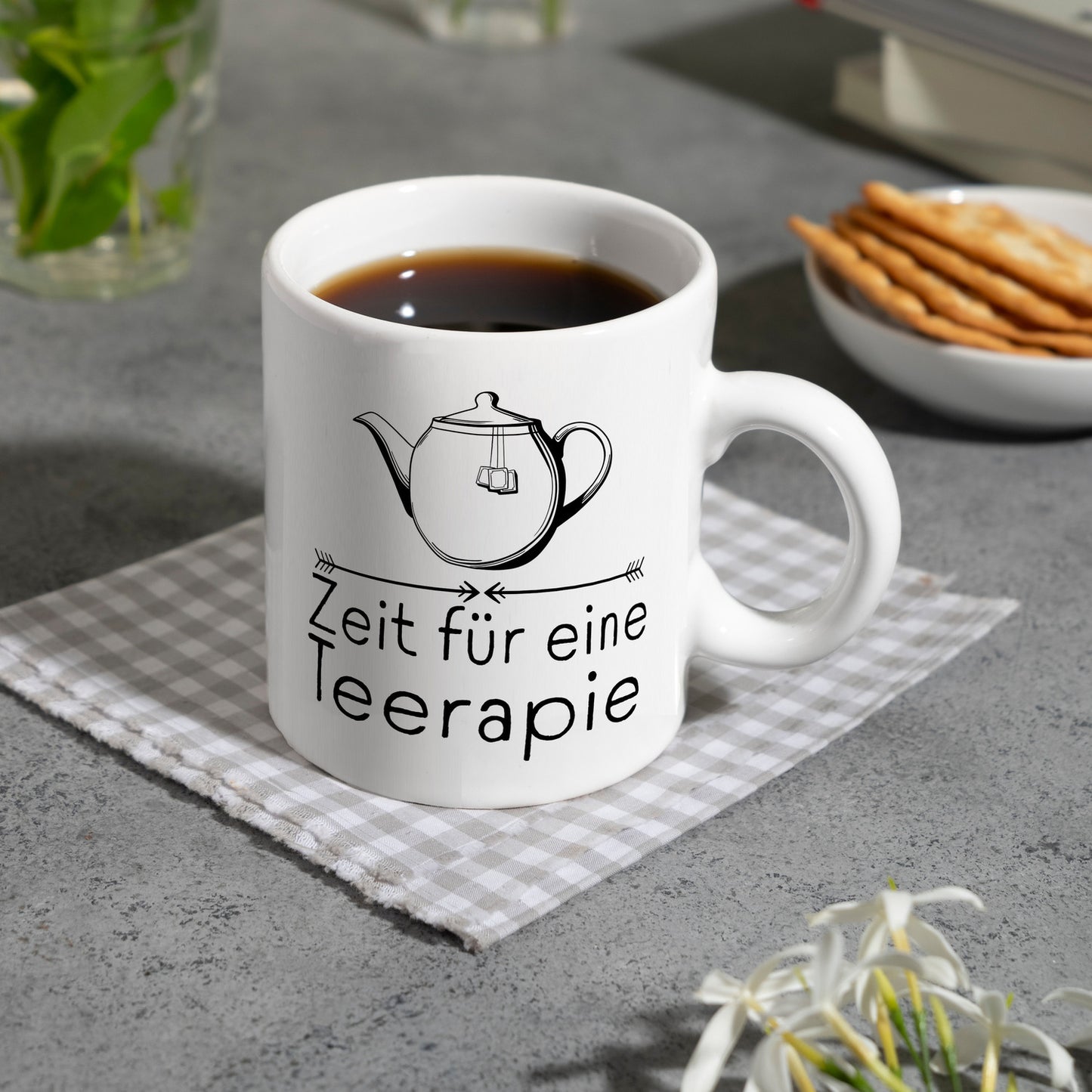 Zeit für eine Teerapie Kaffeebecher