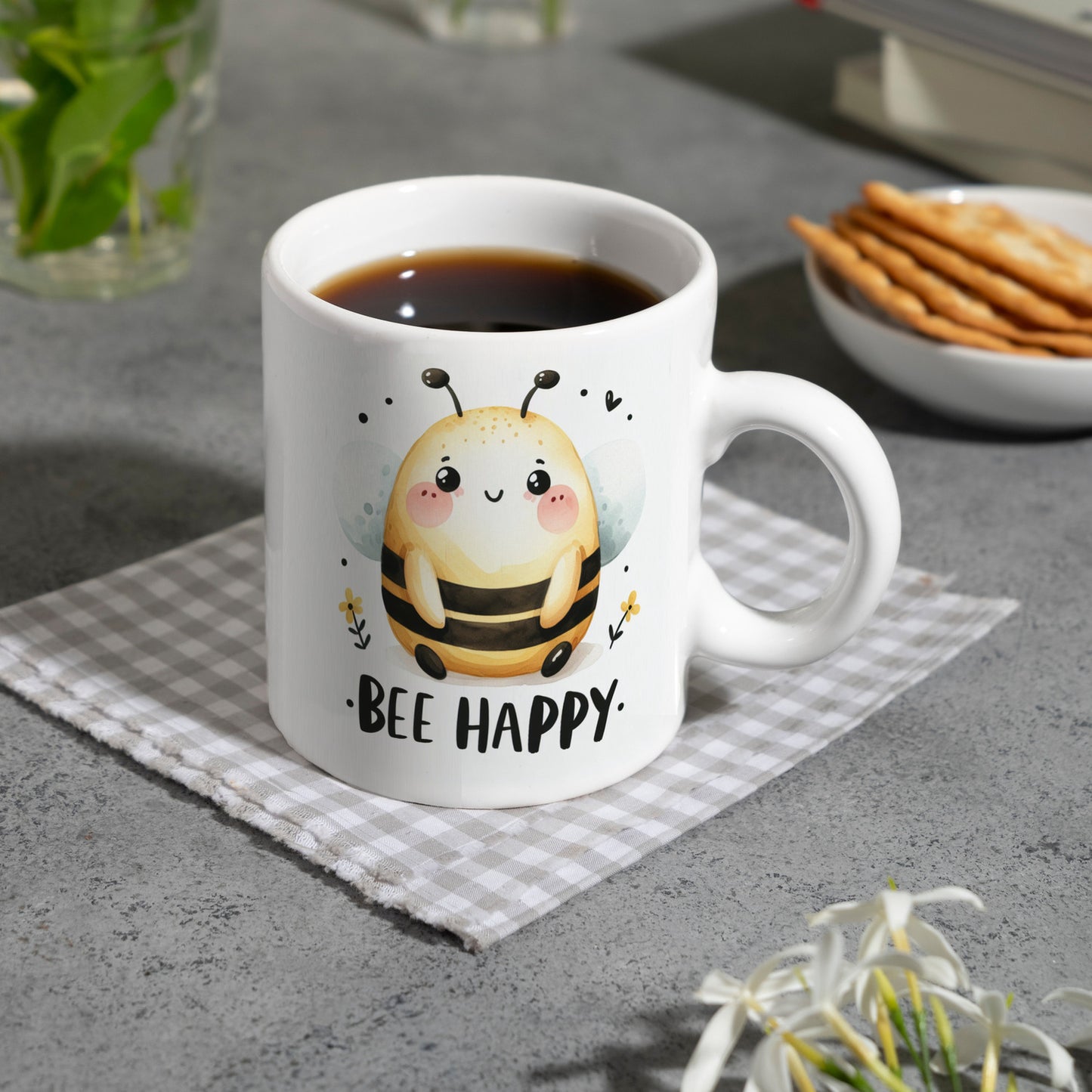 Biene Bee Happy Kaffeebecher