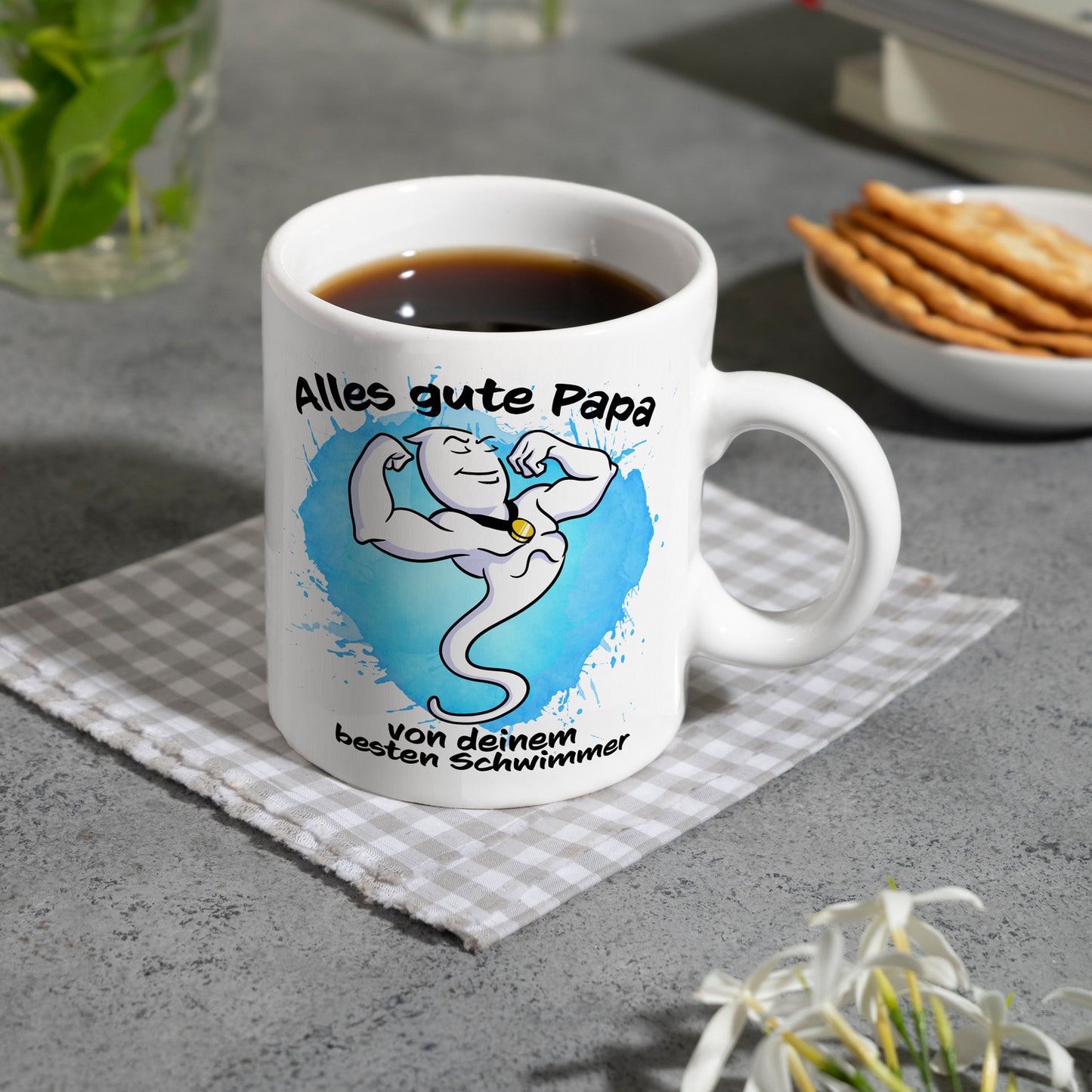 Alles gute Papa von deinem besten Schwimmer Kaffeebecher