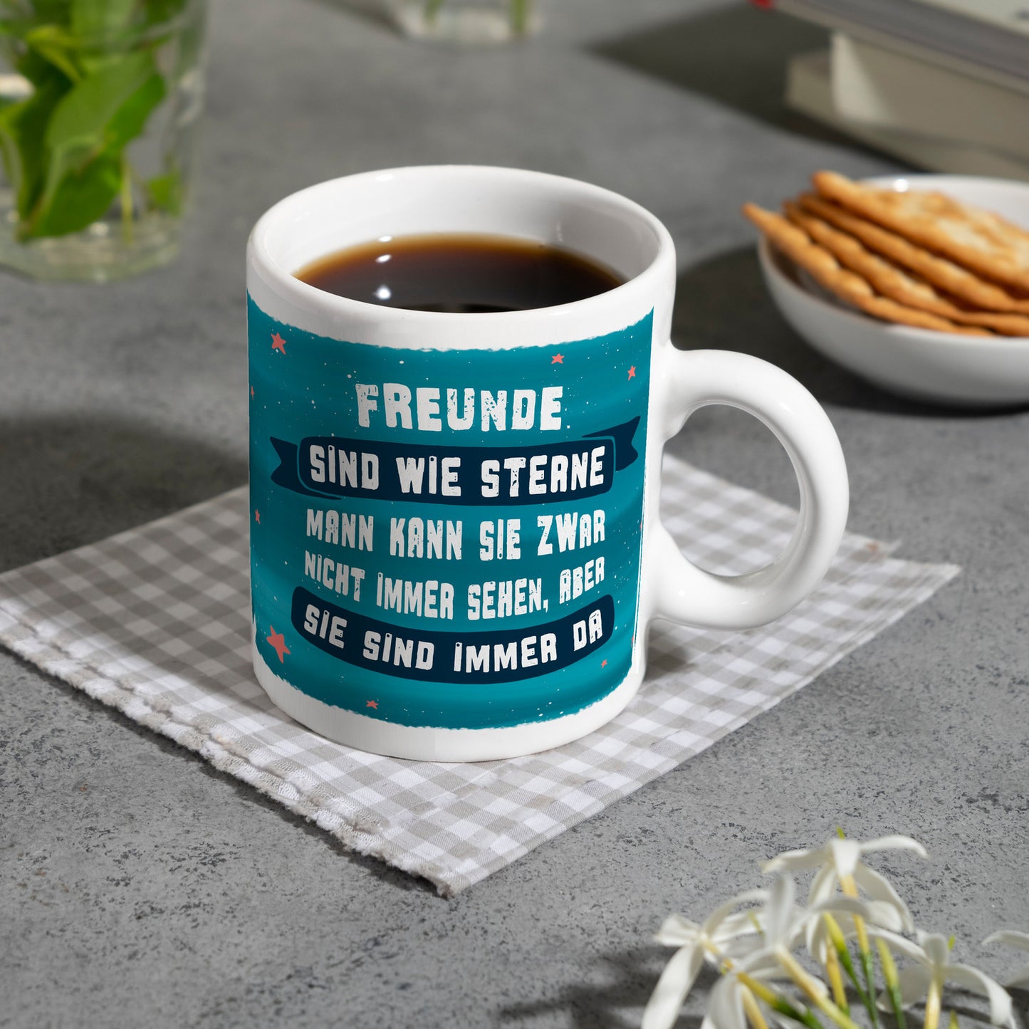 Freunde sind wie Sterne… Kaffeebecher