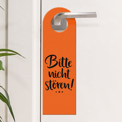 Bitte nicht stören oder Komm rein Türhänger in Orange