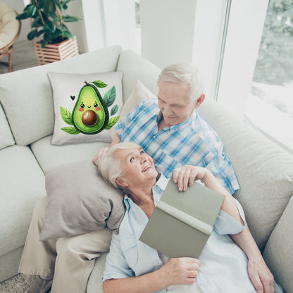 Lächelnde Avocado Kuschelkissen